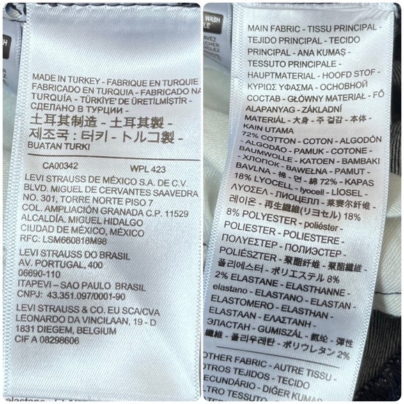 Levi’s Made & Crafted 721 High Rise Skinny Side Ribbed Panel Jean Size 31 56477 - Picture 16 of 16